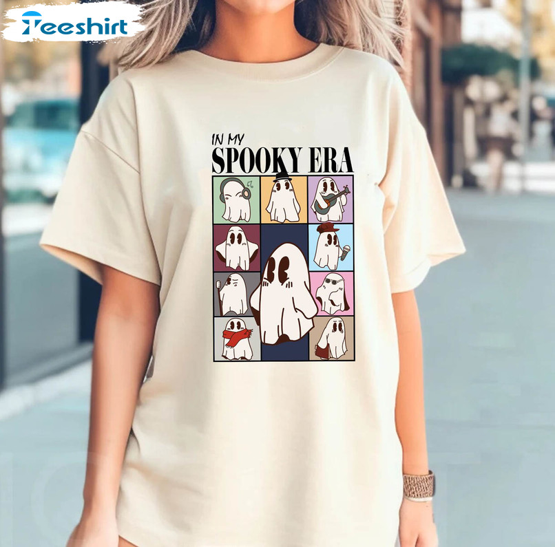 In My Spooky Era Comfort Shirt, Halloween Era Funny Unisex T-shirt Short Sleeve