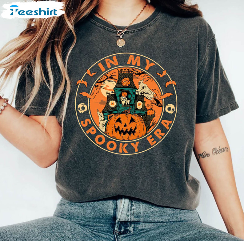 In My Spooky Era Halloween Funny Shirt, Spooky Vibes Unisex T-shirt Long Sleeve