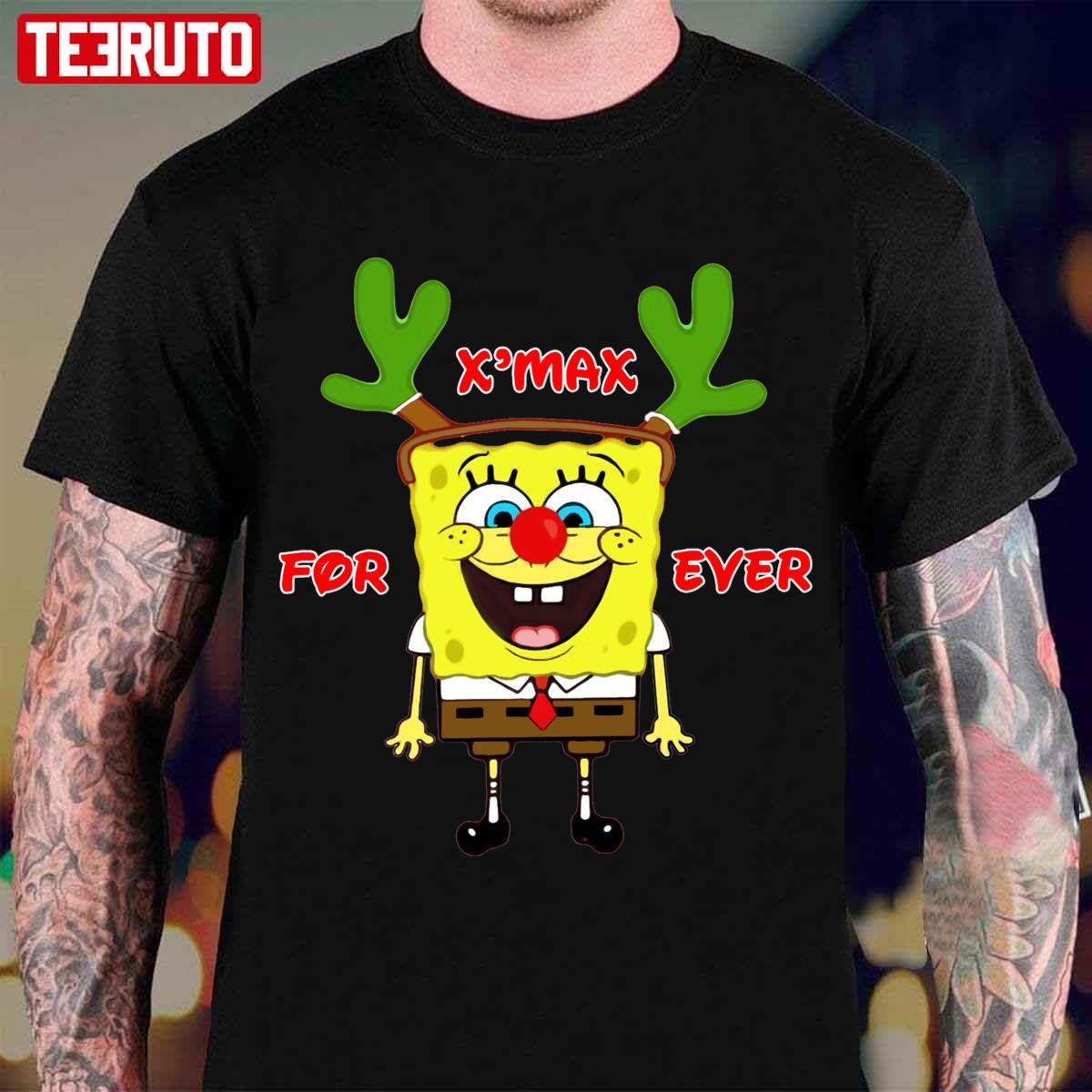 In X Mas Halloween Spongebob Unisex T-Shirt