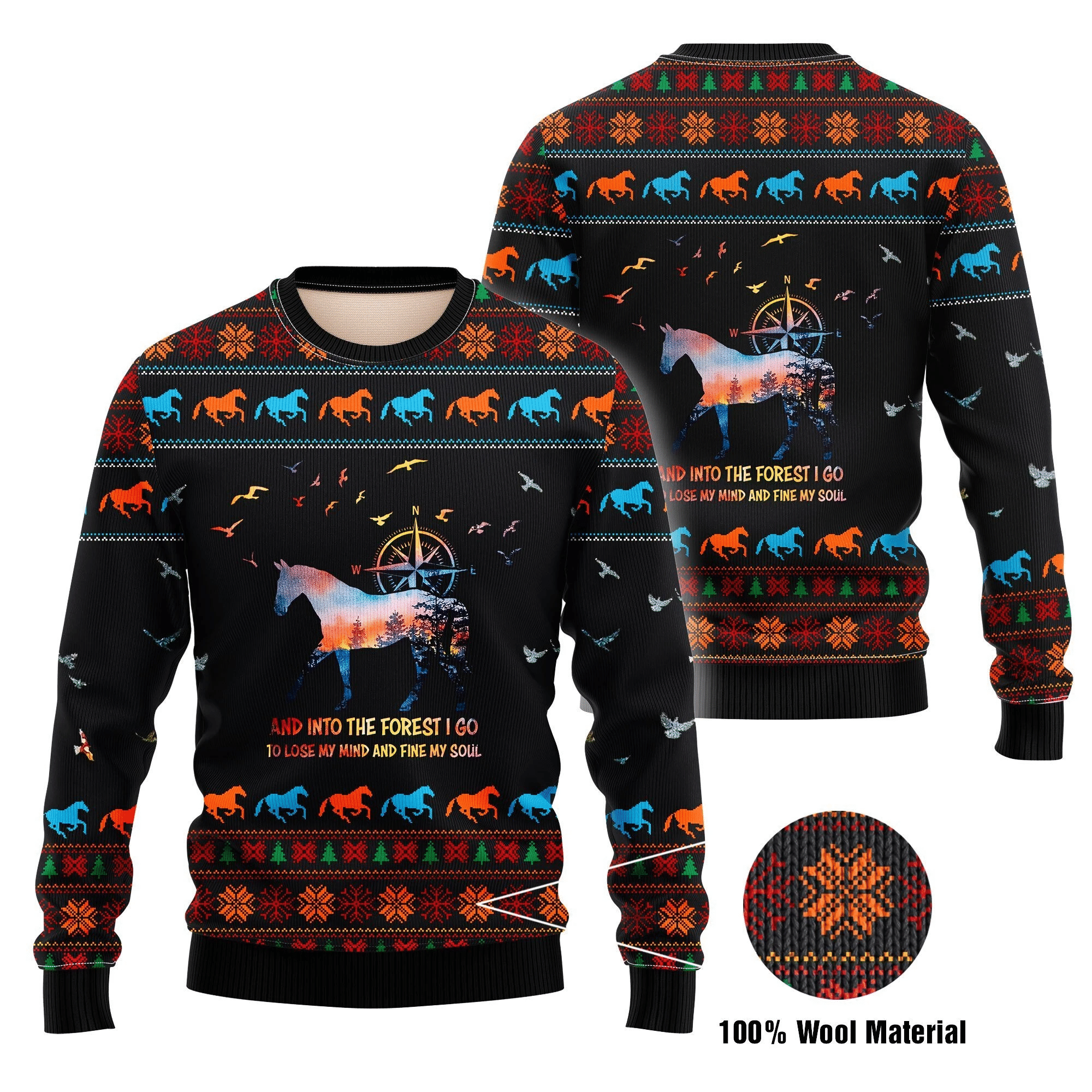 Into The Forest Ugly Christmas Sweater | For Men & Women | Adult | US1708- Best Christmas Gifts 2023