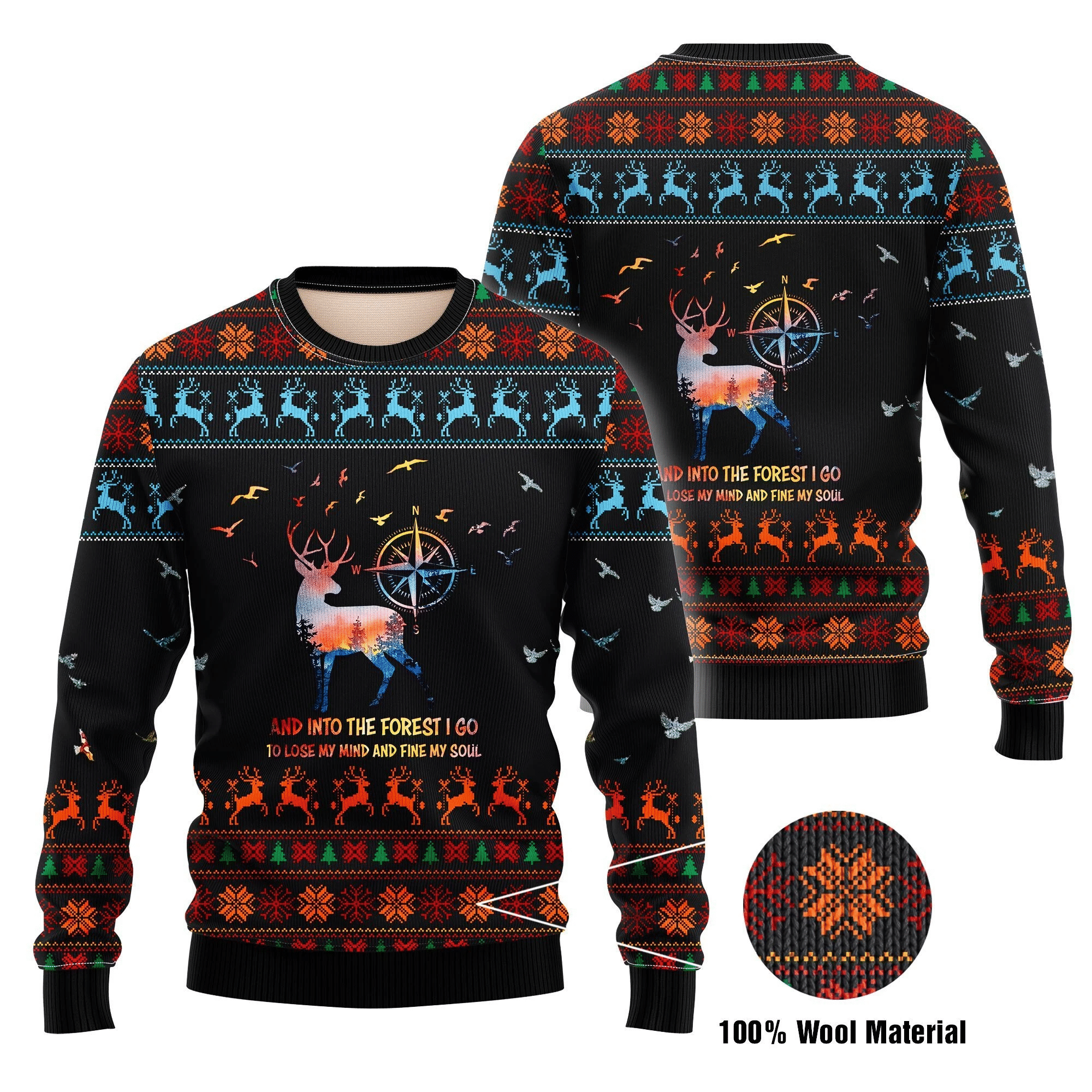 Into The Forest Ugly Christmas Sweater | For Men & Women | Adult | US1716- Best Christmas Gifts 2023