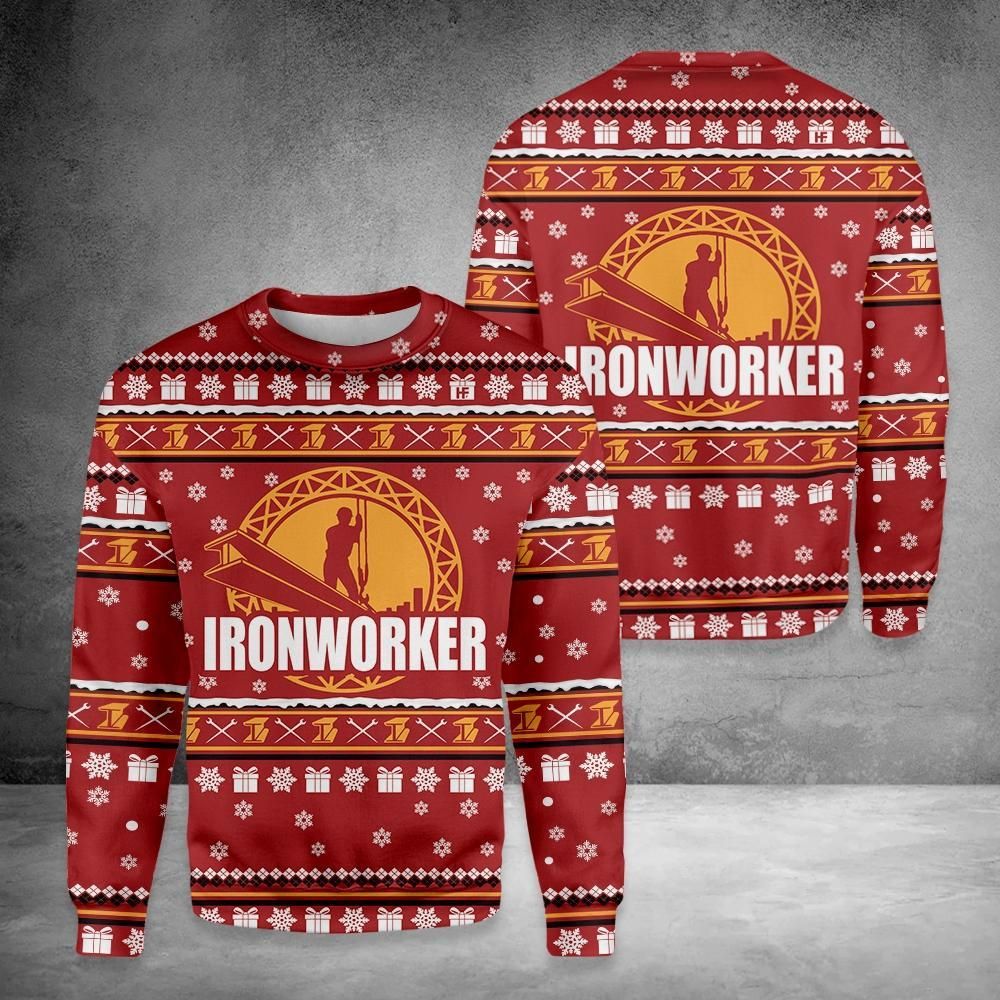 Ironworker Merry Christmas Ugly Christmas Sweater | For Men & Women | Adult | US3206- Best Christmas Gifts 2023