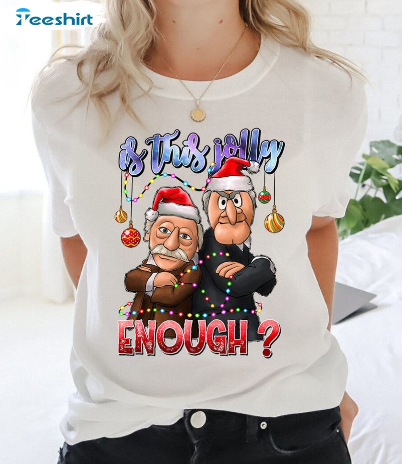 Is This Jolly Enough Shirt – Jolly Santa Clause Christmas Short Sleeve Sweater