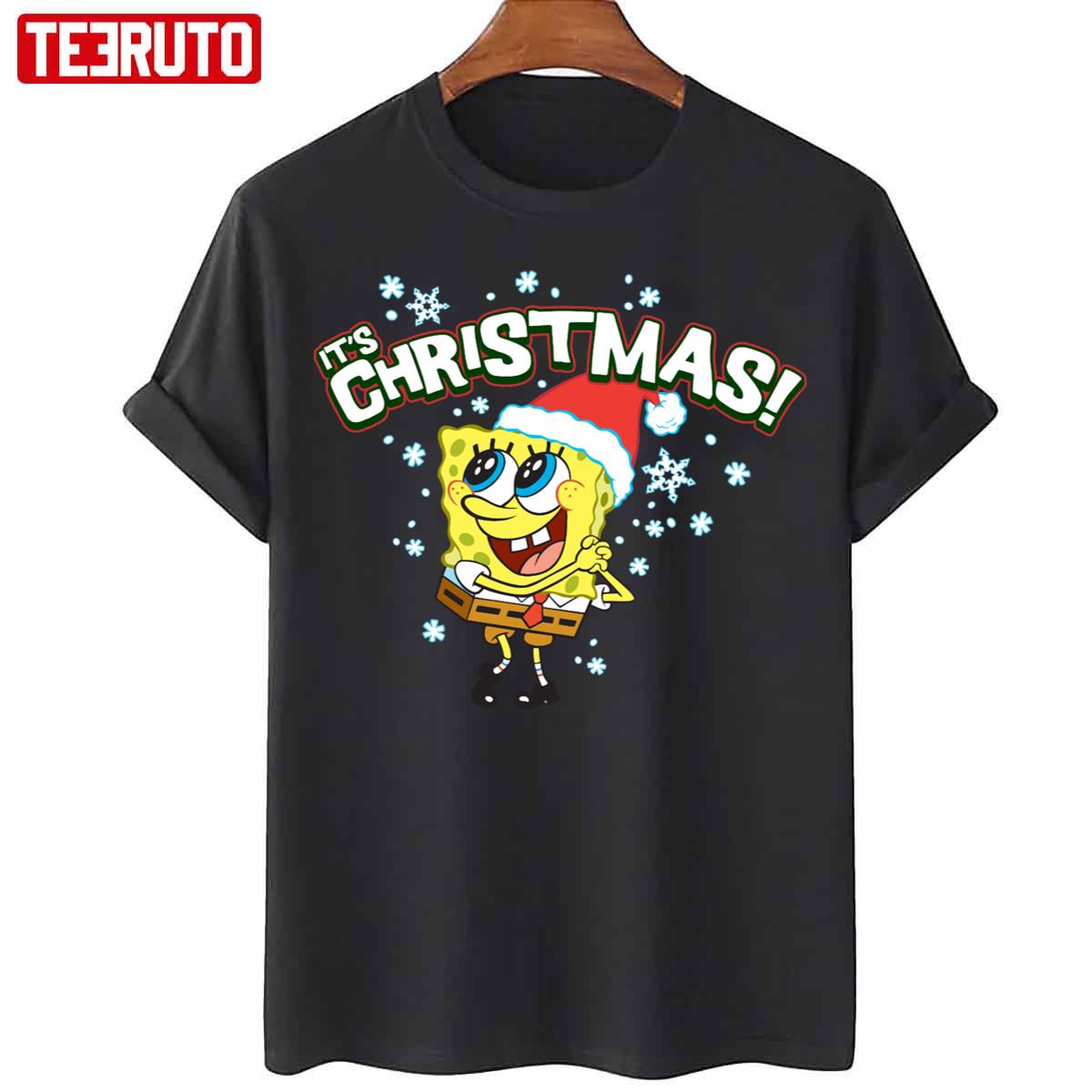 It’s Christmas Snowflakes Halloween Spongebob Unisex T-Shirt