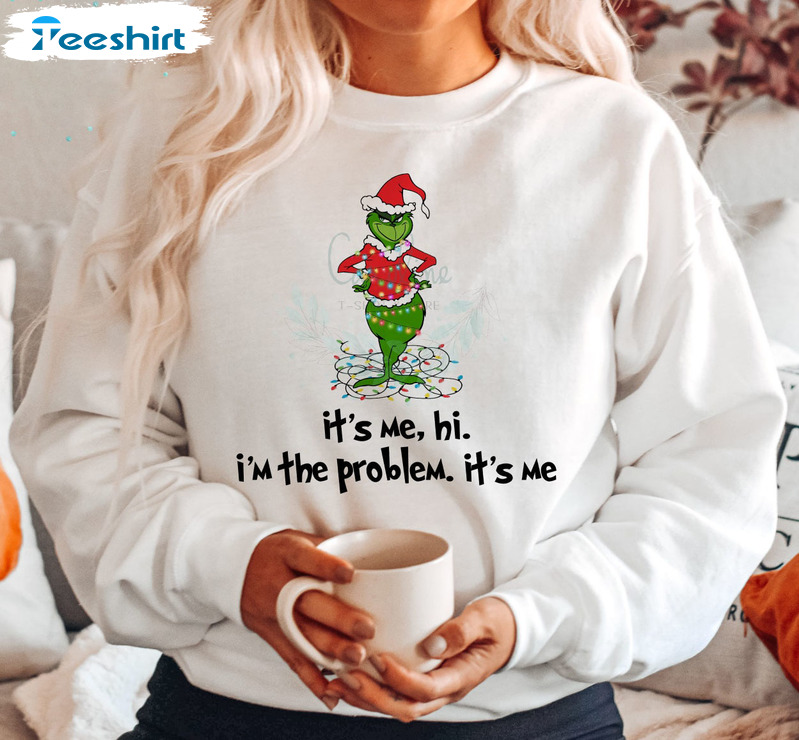 It’s Me Hi I’m The Problem Christmas Shirt, Taylor Swift Midnights Short Sleeve Sweatshirt