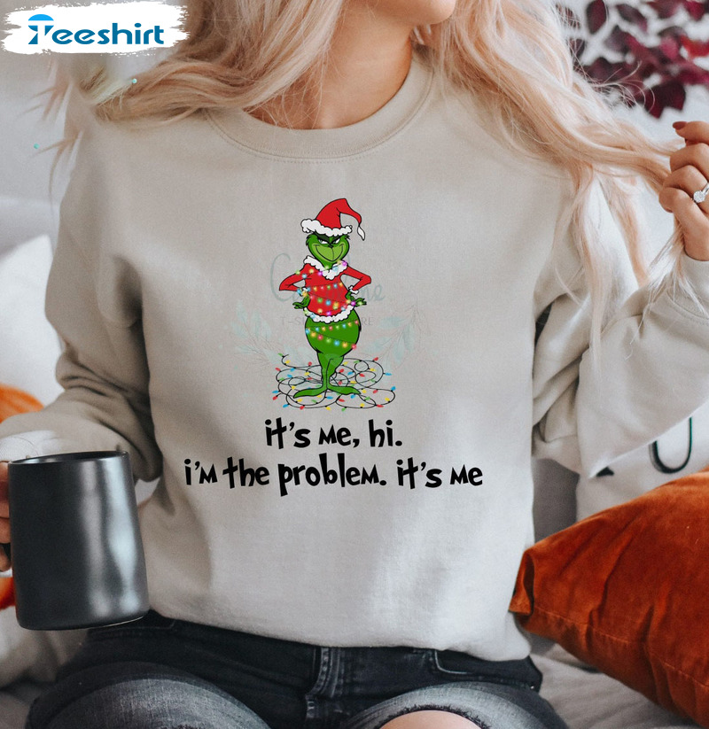 It’s Me Hi I’m The Problem Christmas Shirt, Taylor Swift Midnights Short Sleeve Sweatshirt