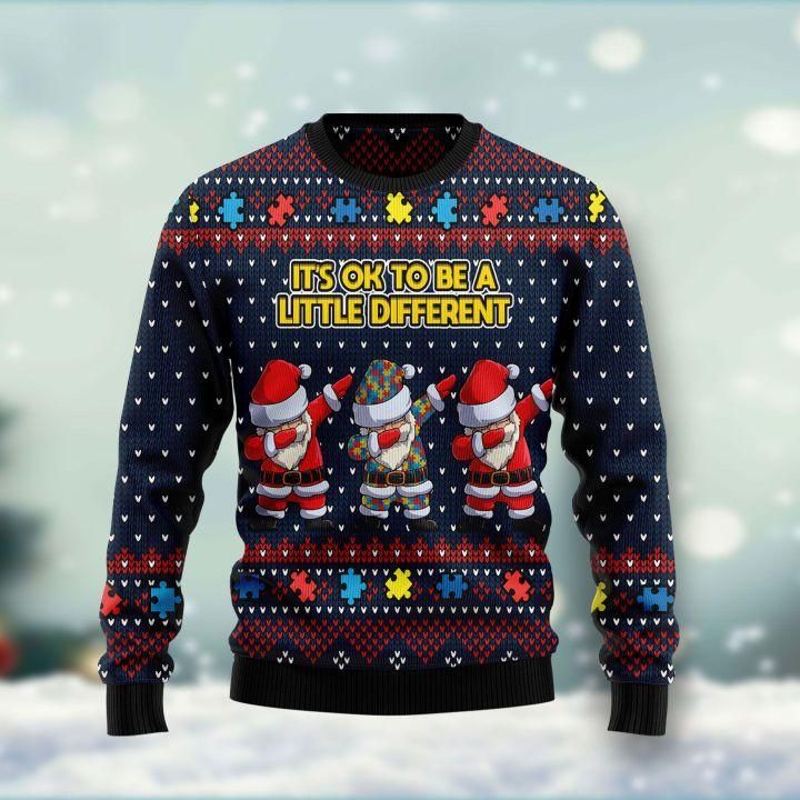 It’s Ok To Be A Little Different Ugly Christmas Sweater | For Men & Women | Adult | US1531- Best Christmas Gifts 2023