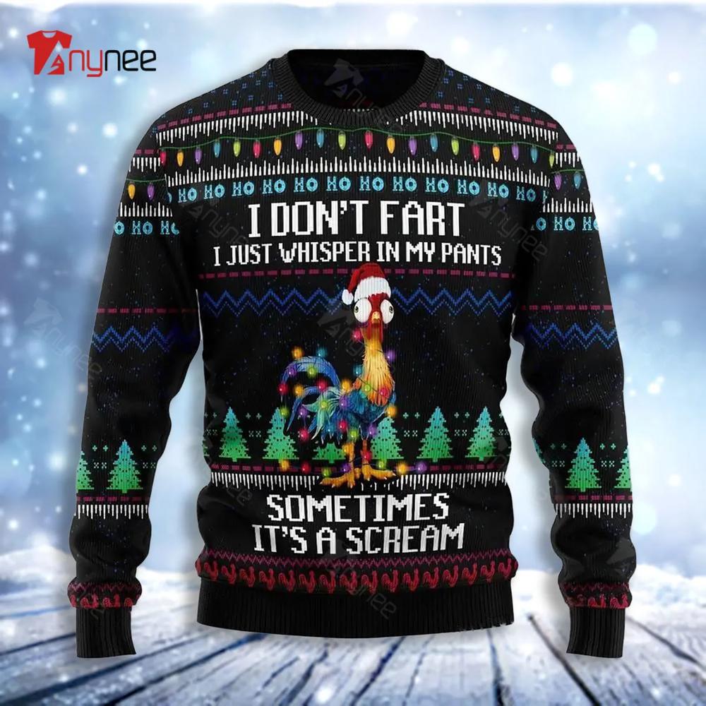 Its Scream Chicken Ugly Christmas Sweater- Best Christmas Gifts 2023