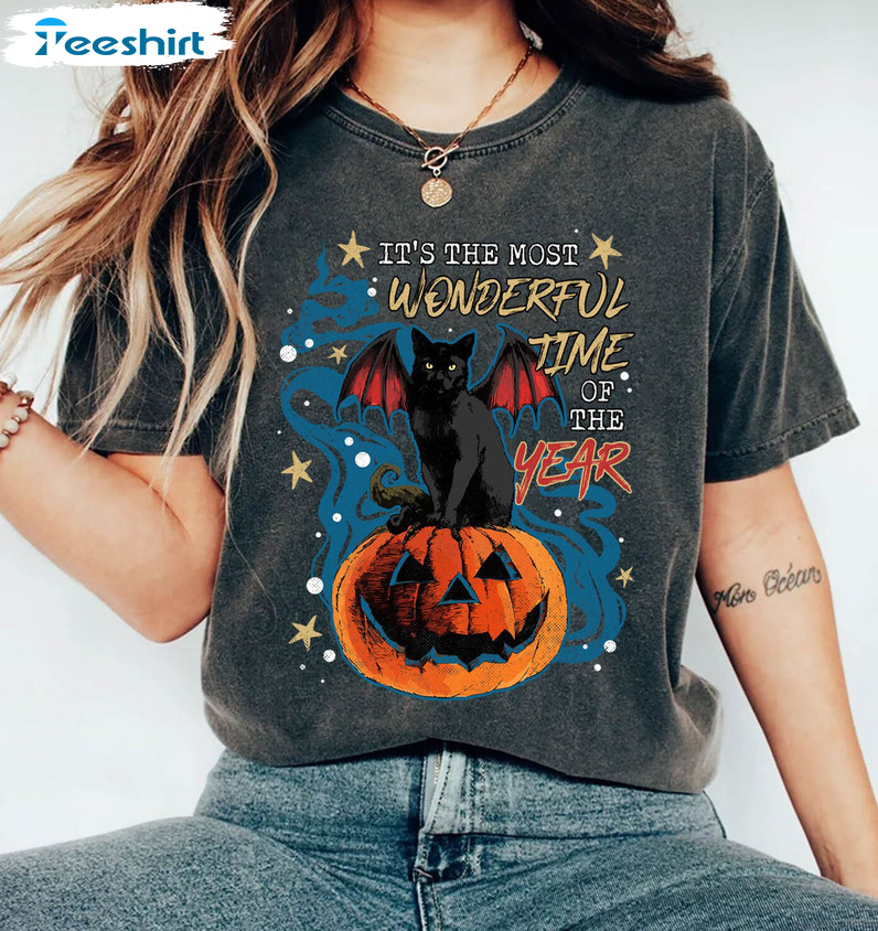 It’s The Most Wonderful Time Of The Year Halloween Shirt, Pumpkin Short Sleeve Unisex T-shirt