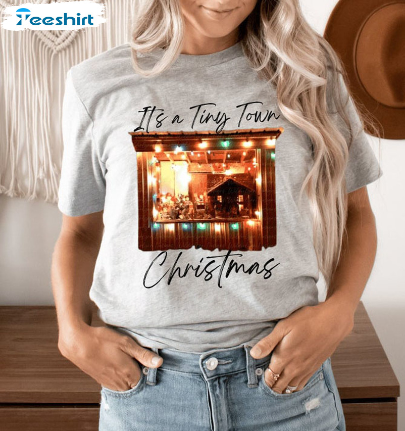 It’s Tiny Town Christmas Shirt, Vintage Short Sleeve Unisex T-shirt