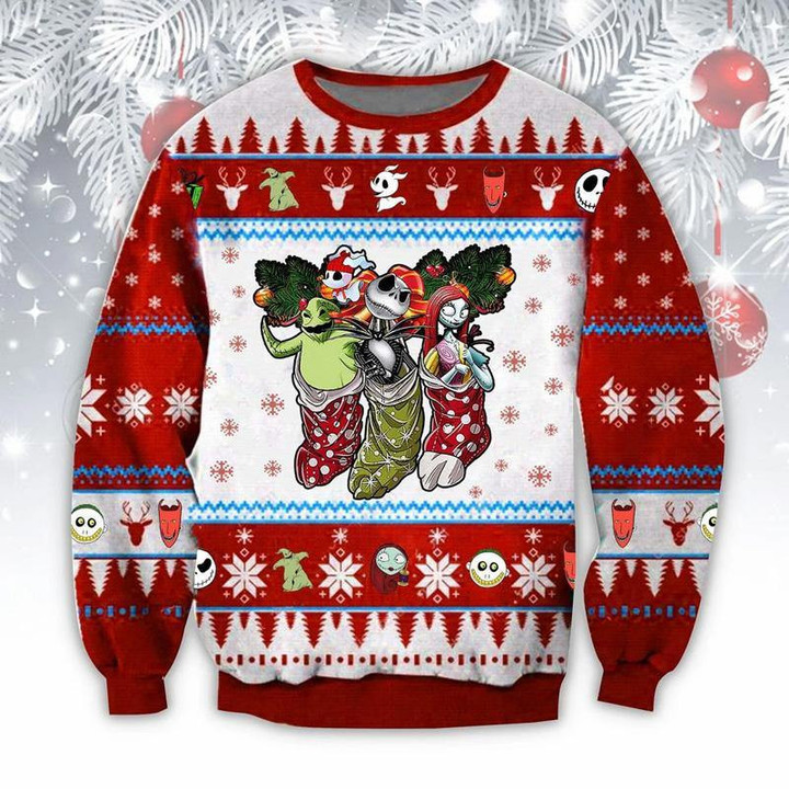 Jack & Sally & Boogie Christmas Sweater – Best Christmas Gifts 2023