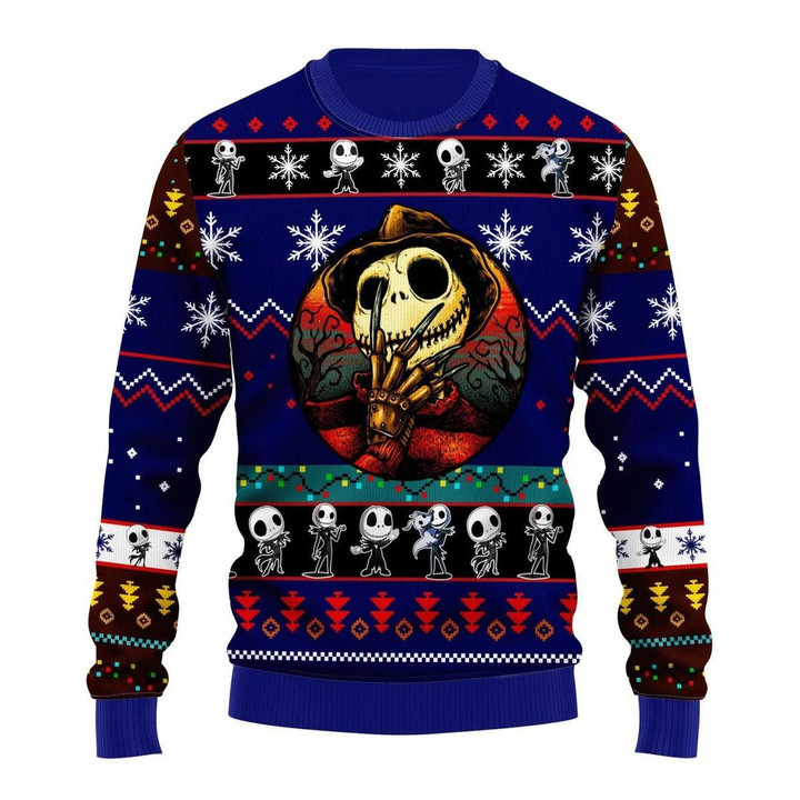 Jack Skellington Blue Sweaters – Best Christmas Gifts 2023