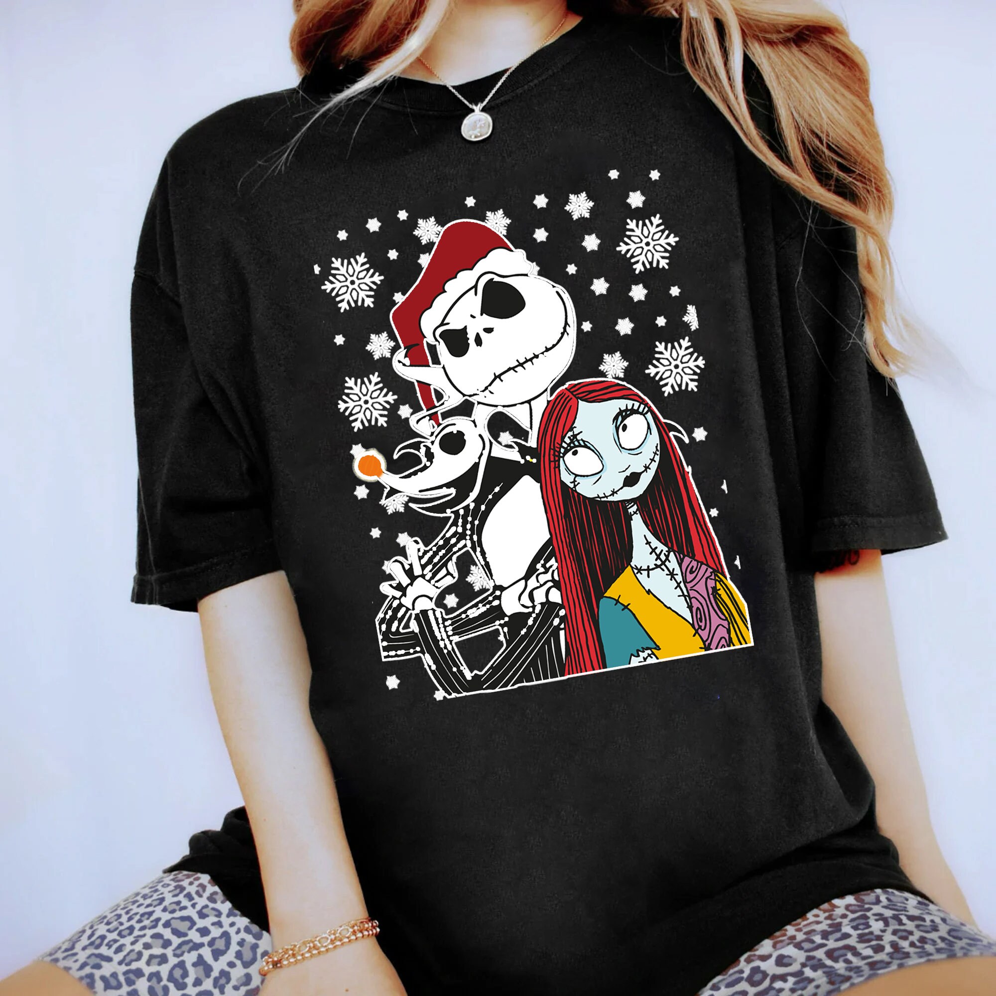 Jack Skellington Zero and Sally The Nightmare Before Christmas Sweatshirt