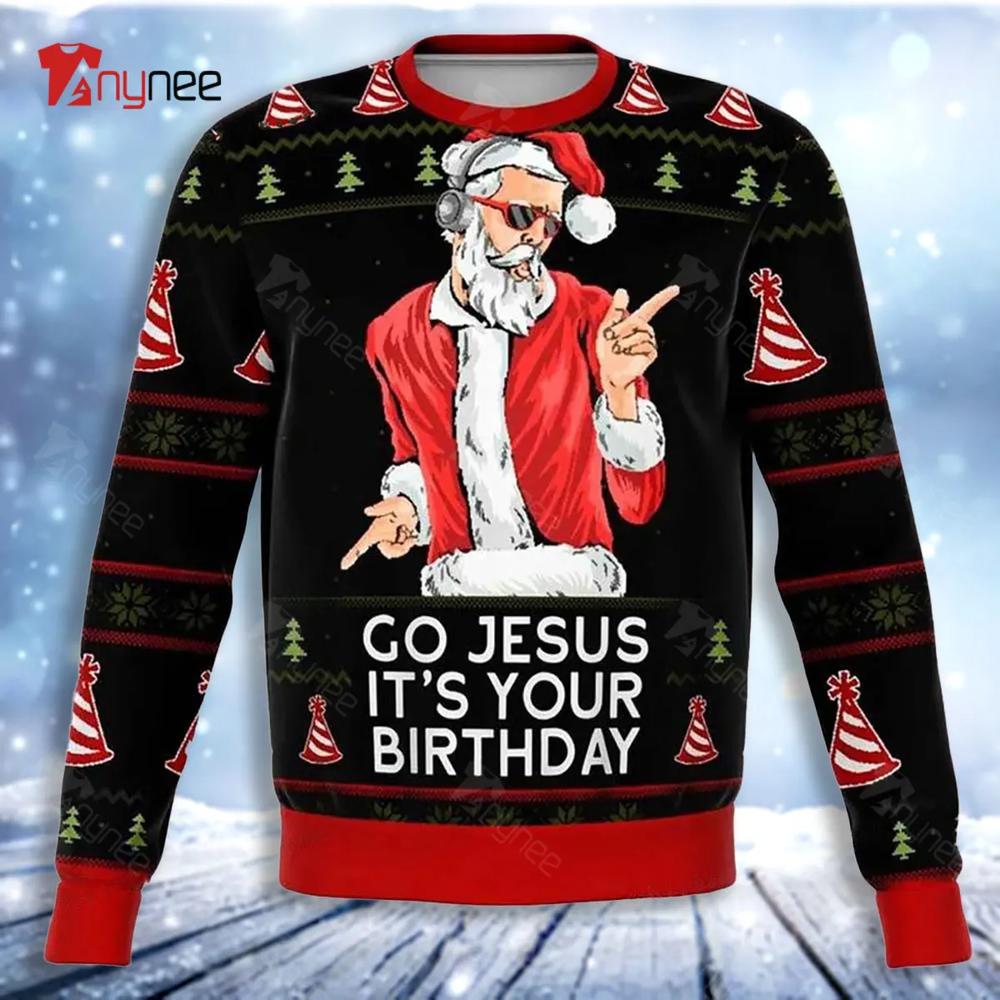 Jesus Birthday Funny Ugly Christmas Sweater- Best Christmas Gifts 2023