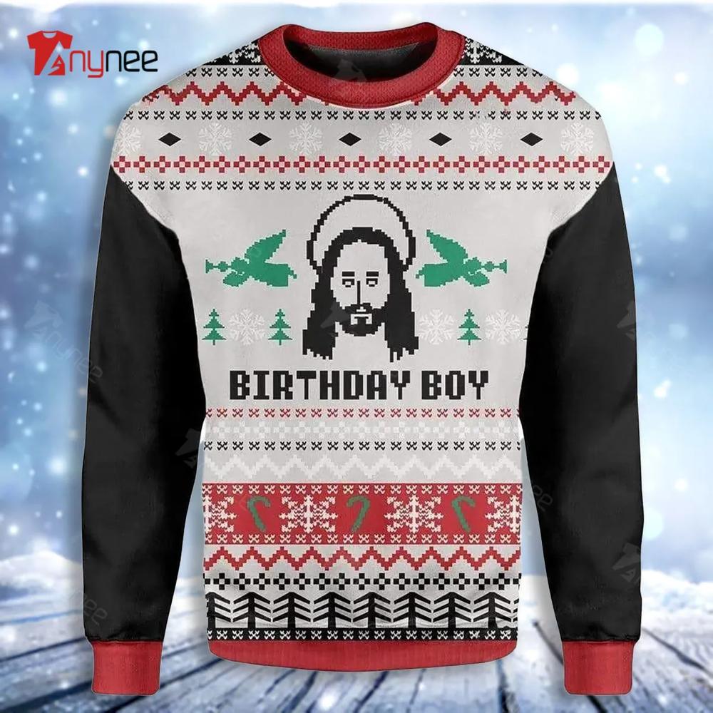 Jesus Is Birthday Ugly Christmas Sweater- Best Christmas Gifts 2023