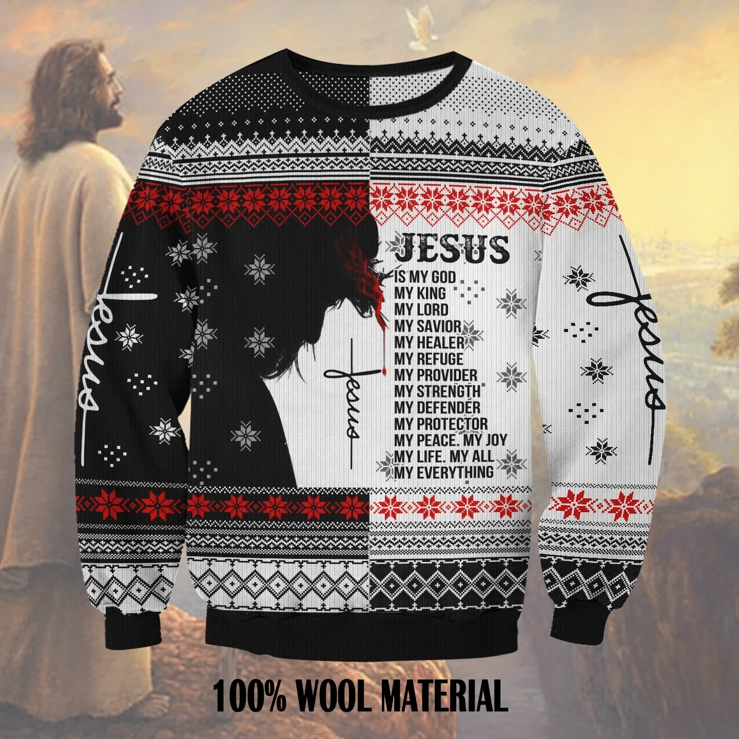 Jesus Is My Everything  Ugly Christmas Sweater | For Men & Women | Adult | US1322- Best Christmas Gifts 2023