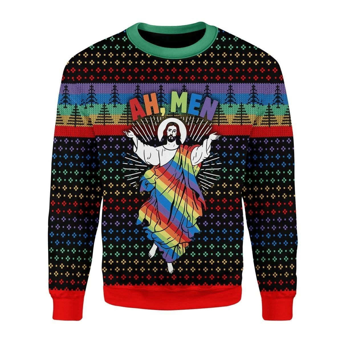 Jesus LGBT Ugly Christmas Sweater | For Men & Women | Adult | US3501- Best Christmas Gifts 2023