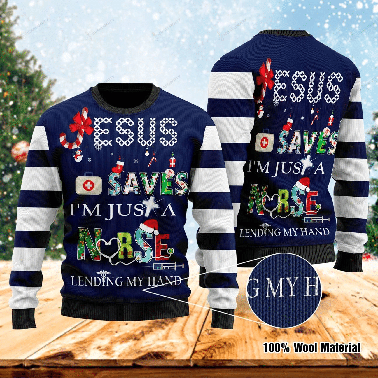 Jesus Saves Ugly Christmas Sweater | For Men & Women | Adult | US1256- Best Christmas Gifts 2023