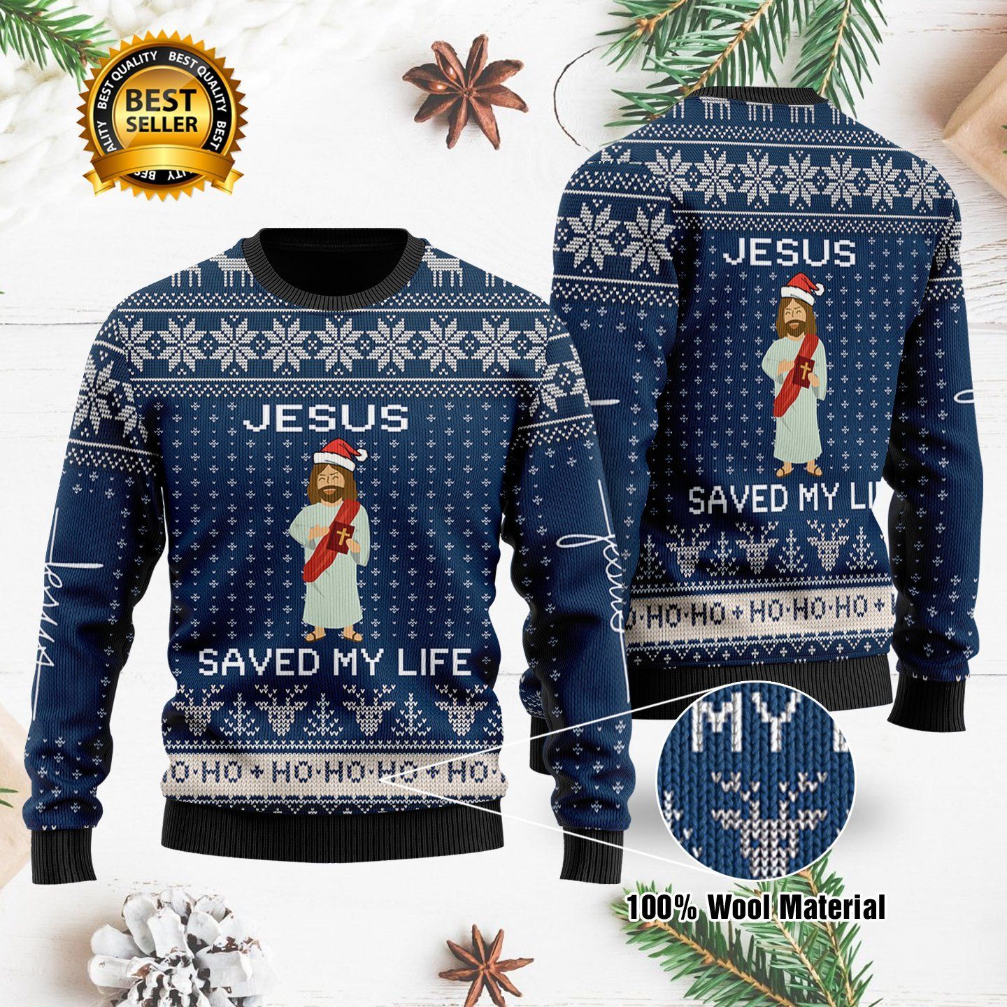 Jesus Ugly Christmas Sweater | For Men & Women | Adult | US1695- Best Christmas Gifts 2023