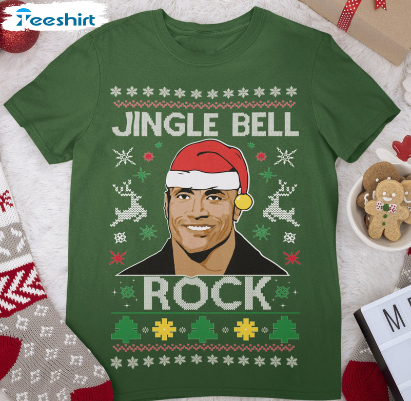 Jingle Bell Rock Christmas Vintage Short Sleeve Sweatshirt