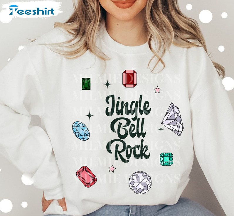 Jingle Bell Rock Sweatshirt, Christmas Party Unisex T-shirt Short Sleeve