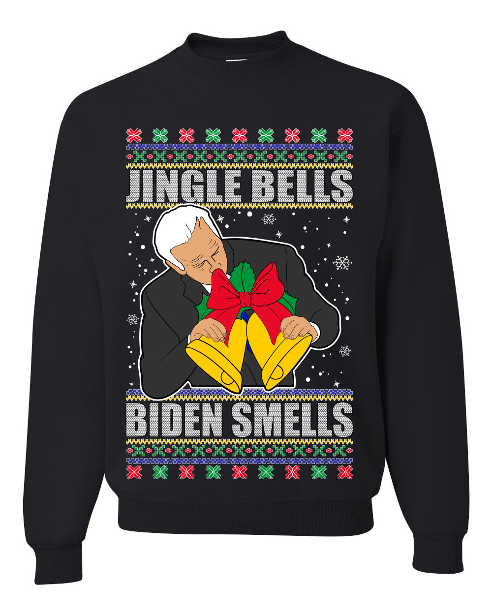 Jingle Bells Biden Smells Ugly Christmas Sweater- Best Christmas Gifts 2023