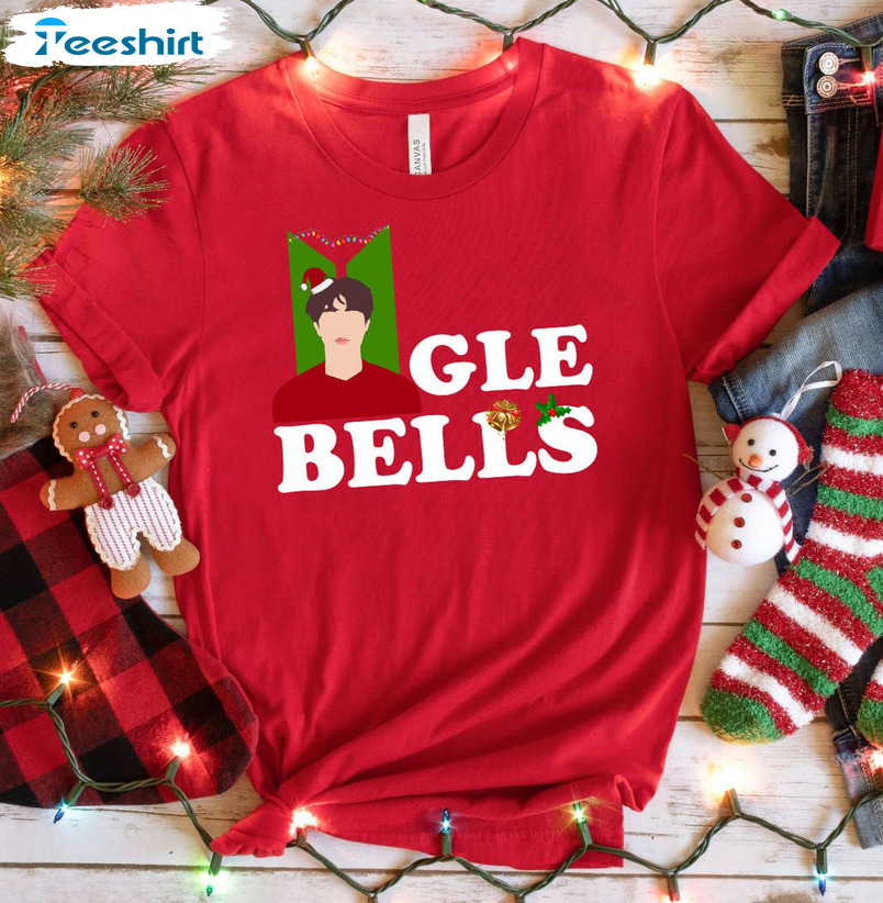 Jingle Bells Shirt, Bangtan Christmas Crewneck Unisex T-shirt