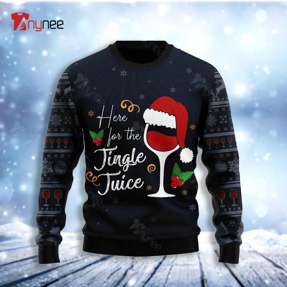 Jingle Juice Ugly Christmas Sweater- Best Christmas Gifts 2023