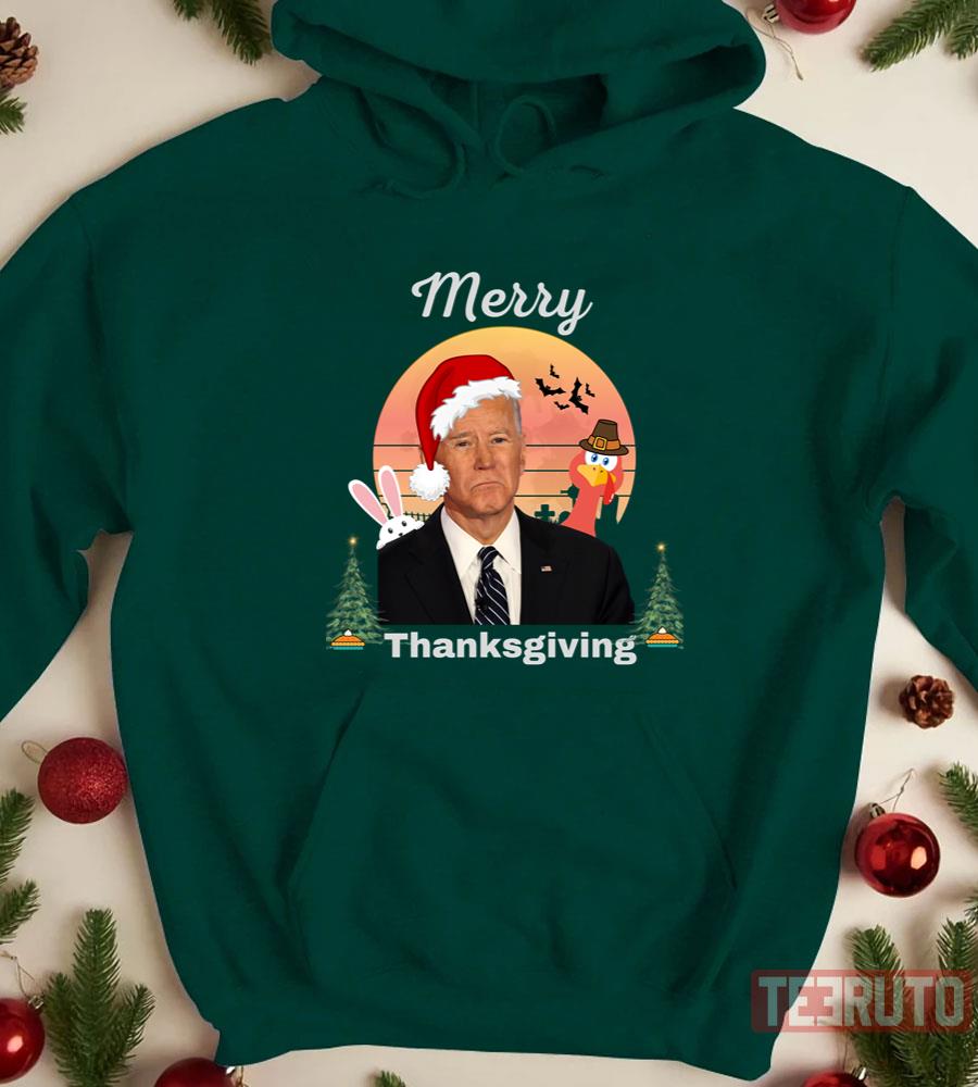 Joe Biden Merry Thanksgiving Halloween Christmas Easter Unisex T-shirt