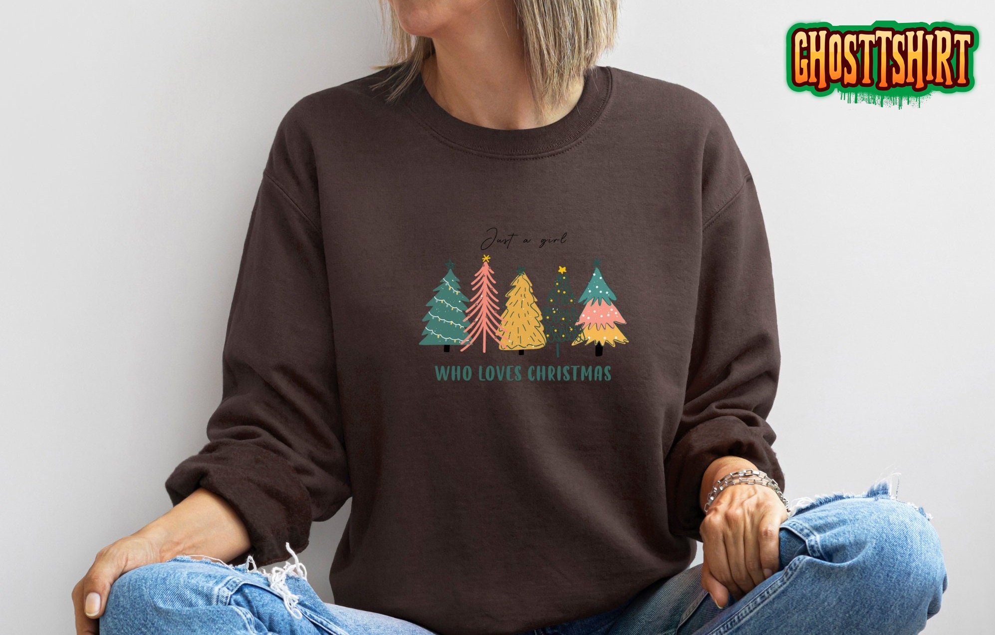 Just a Girl Who Loves Christmas Sweatshirt