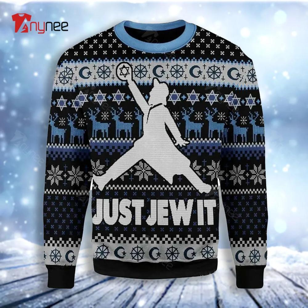 Just Jew It Ugly Christmas Sweater- Best Christmas Gifts 2023