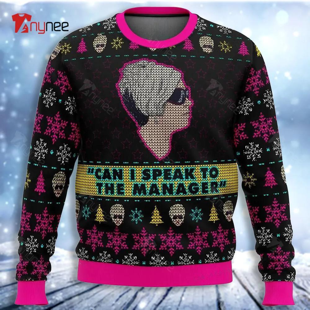 Karen Talks To Manager Meme Ugly Christmas Sweater- Best Christmas Gifts 2023