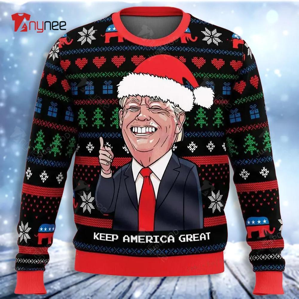 Keep America Great Ugly Christmas Sweater- Best Christmas Gifts 2023