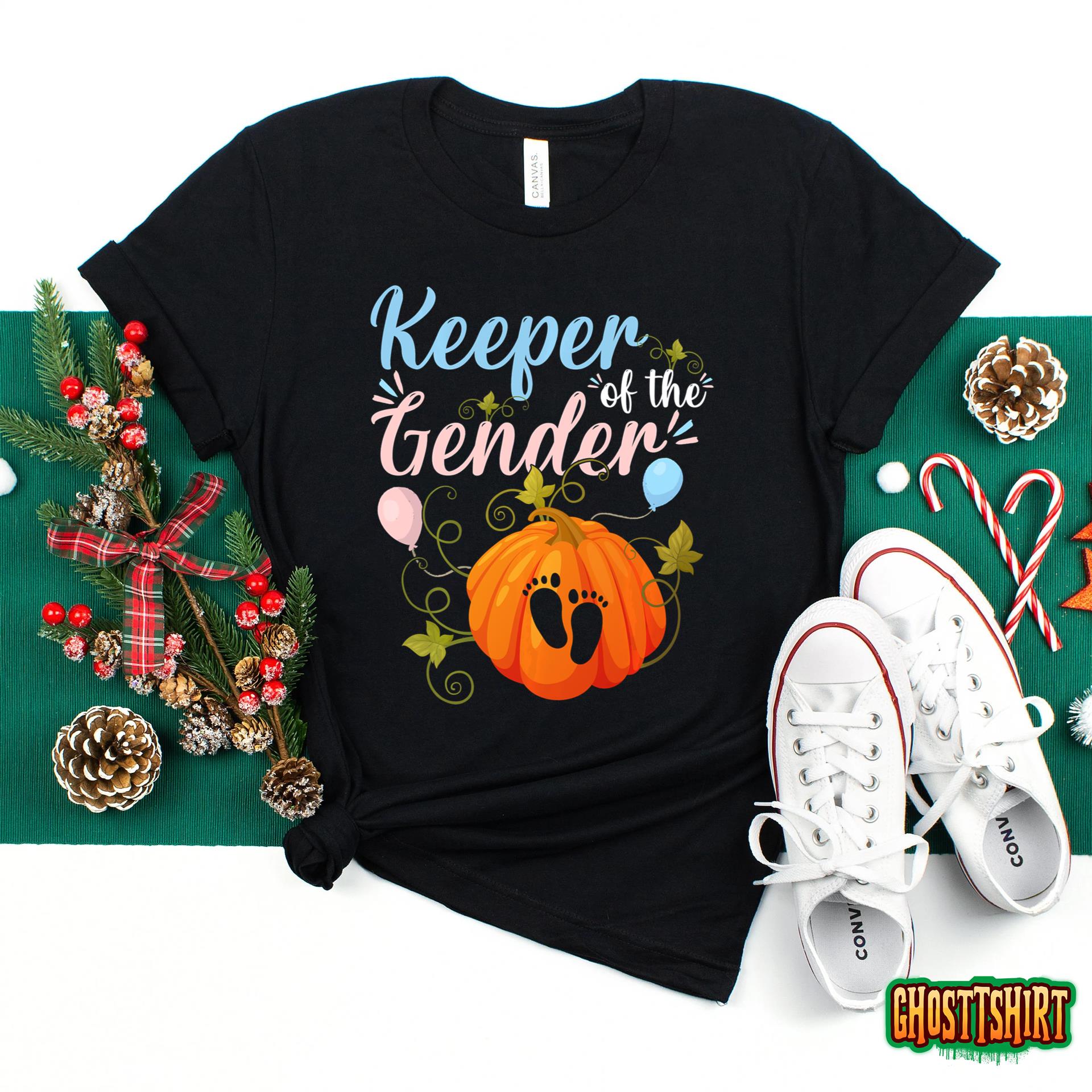 Keeper Of The Gender Reveal Baby Halloween Party T-Shirt