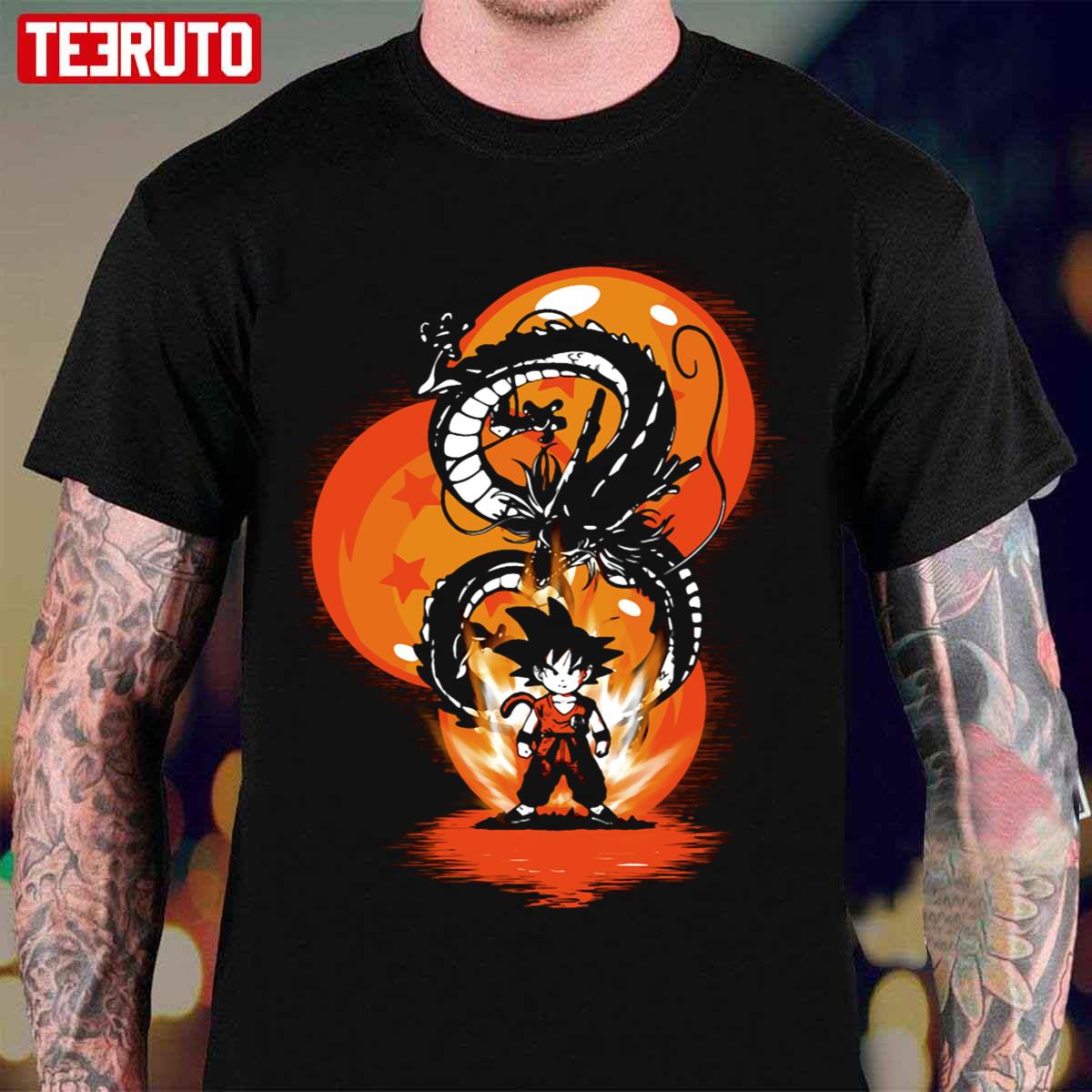 Kid Goku With Dragon Ball Halloween Unisex T-Shirt