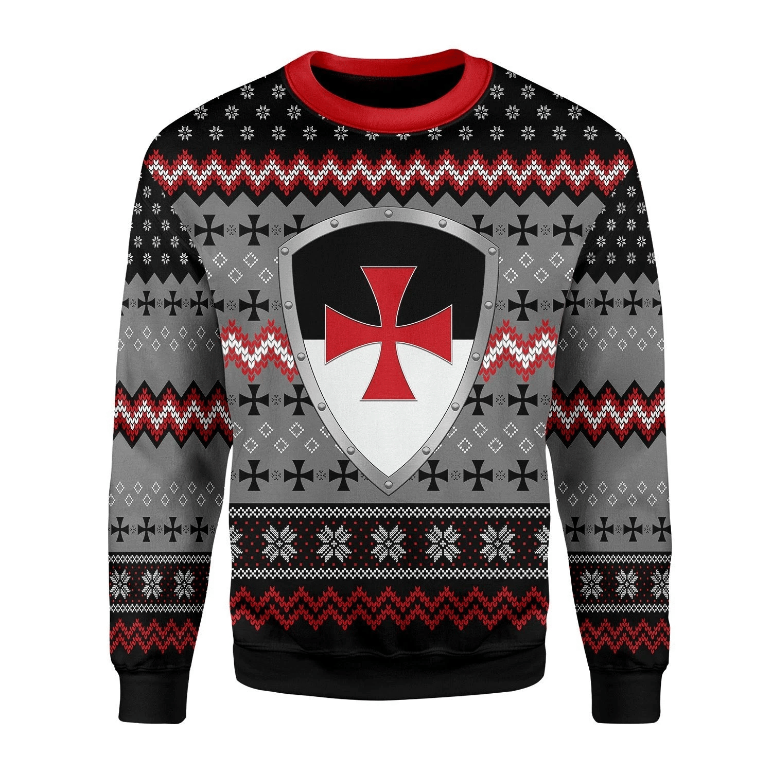 Knight Templar Ugly Christmas Sweater | For Men & Women | Adult | US3461- Best Christmas Gifts 2023