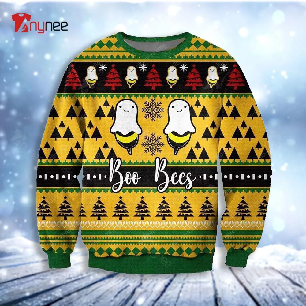 Knitting Boo Bees Ugly Christmas Sweater- Best Christmas Gifts 2023