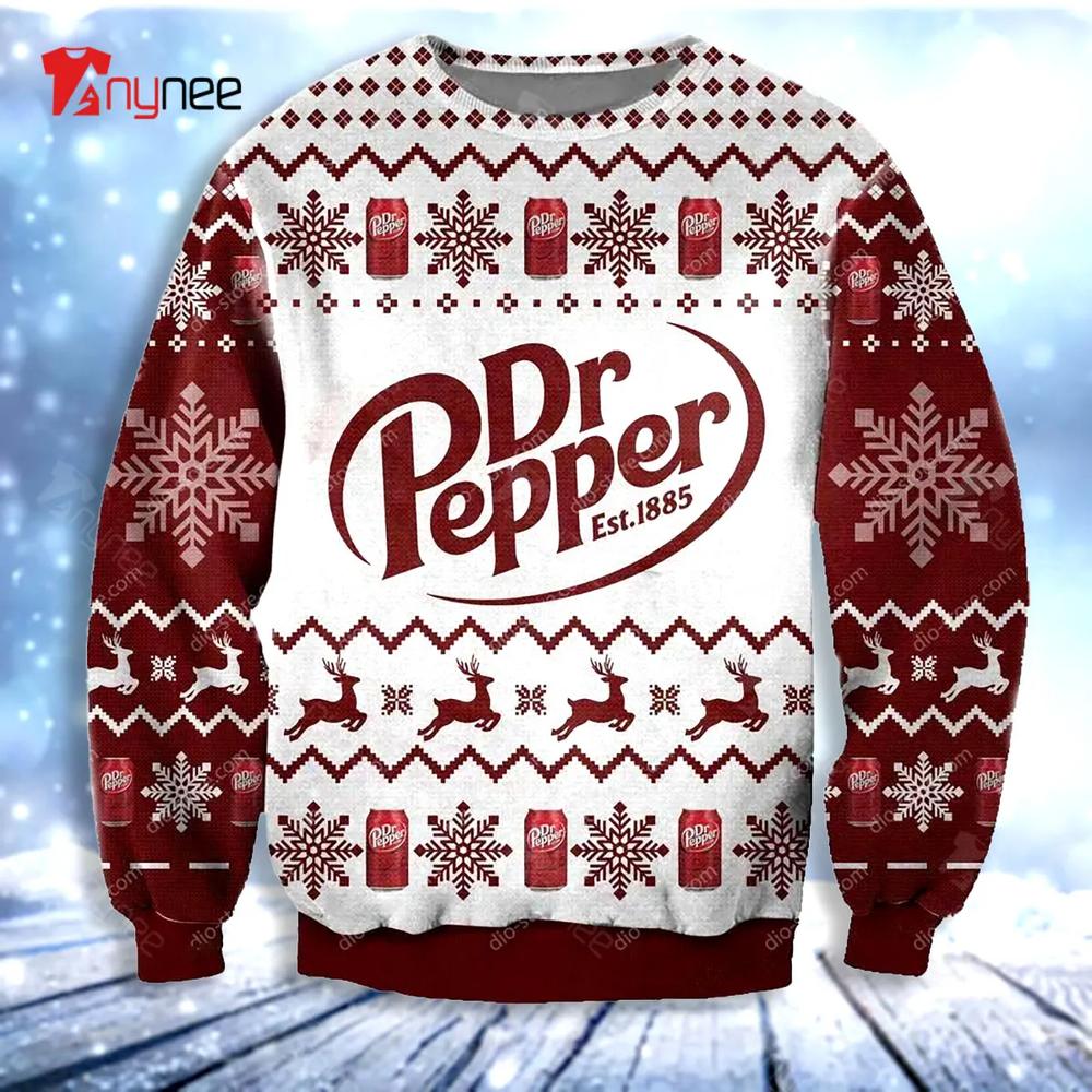 Knitting Pattern Dr Pepper For Ugly Christmas Sweater- Best Christmas Gifts 2023