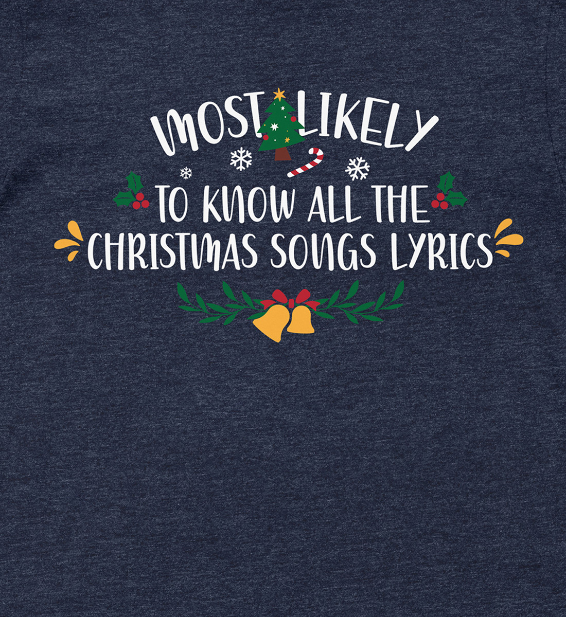 Know-It-All Christmas Lyrics Shirt