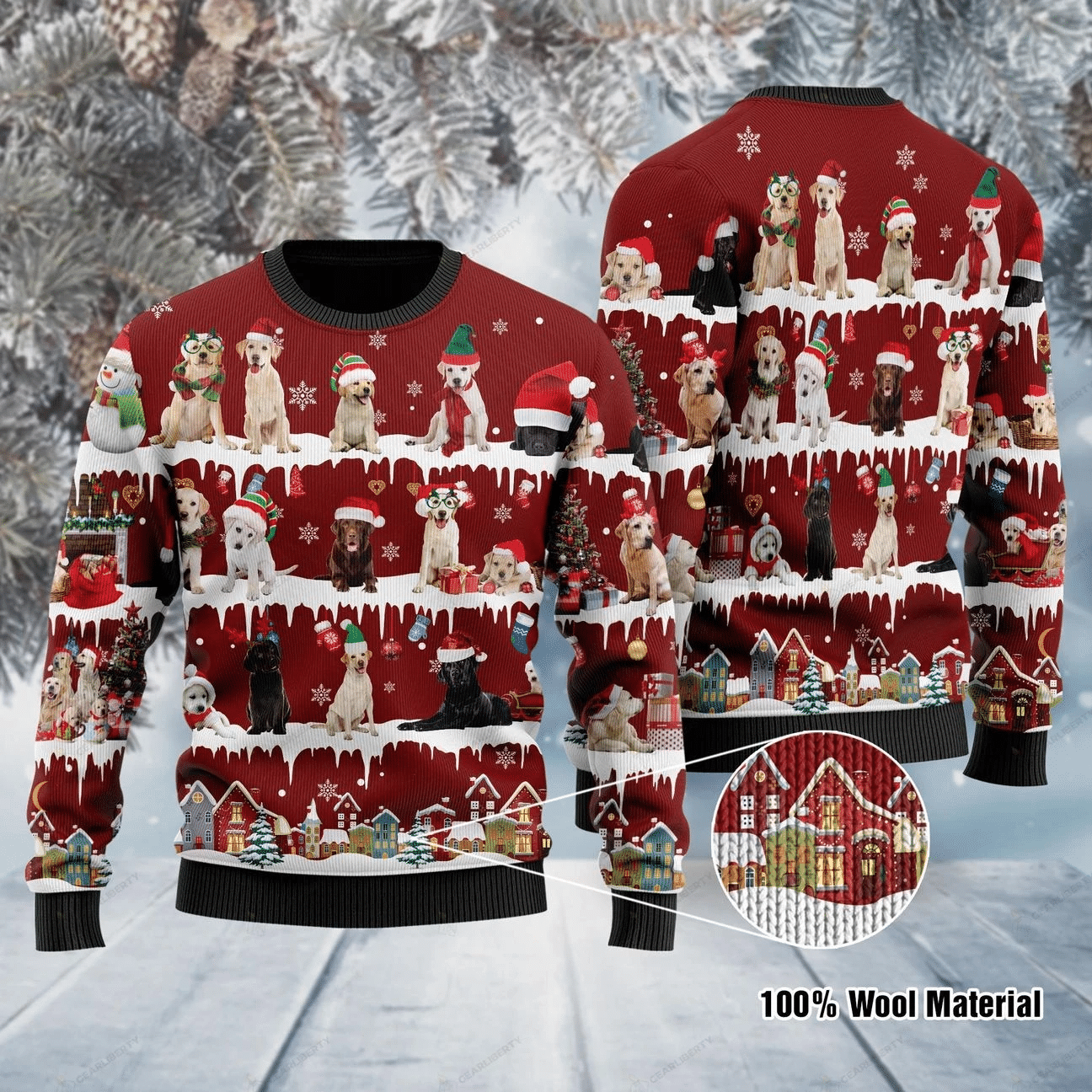 Labrador Retriever Dog Ugly Christmas Sweater | For Men & Women | Adult | US1047- Best Christmas Gifts 2023