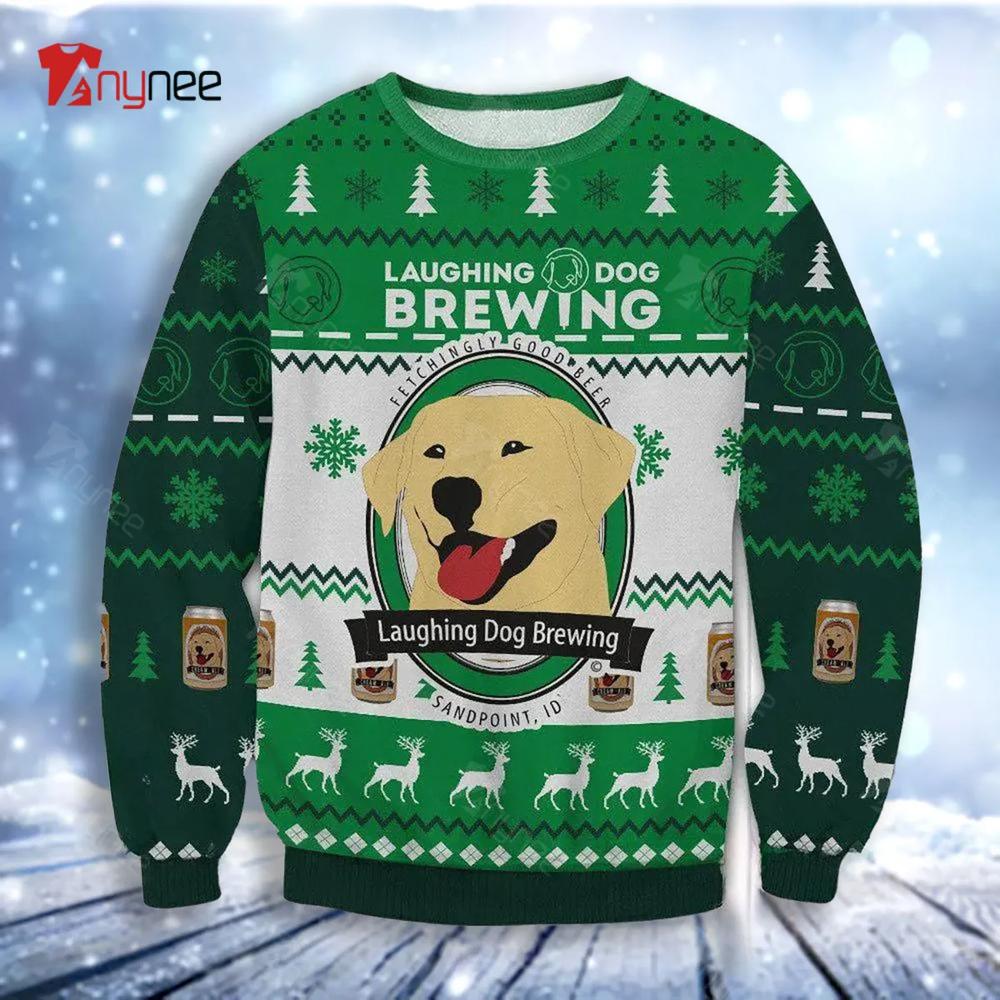 Laughing Dog Brewing Christmas Ugly Christmas Sweater- Best Christmas Gifts 2023