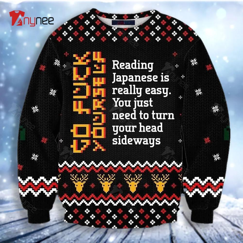 Learn Japanese Ugly Christmas Sweater- Best Christmas Gifts 2023