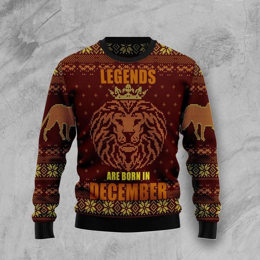 Legends December Ugly Christmas Sweater | For Men & Women | Adult | US1437- Best Christmas Gifts 2023