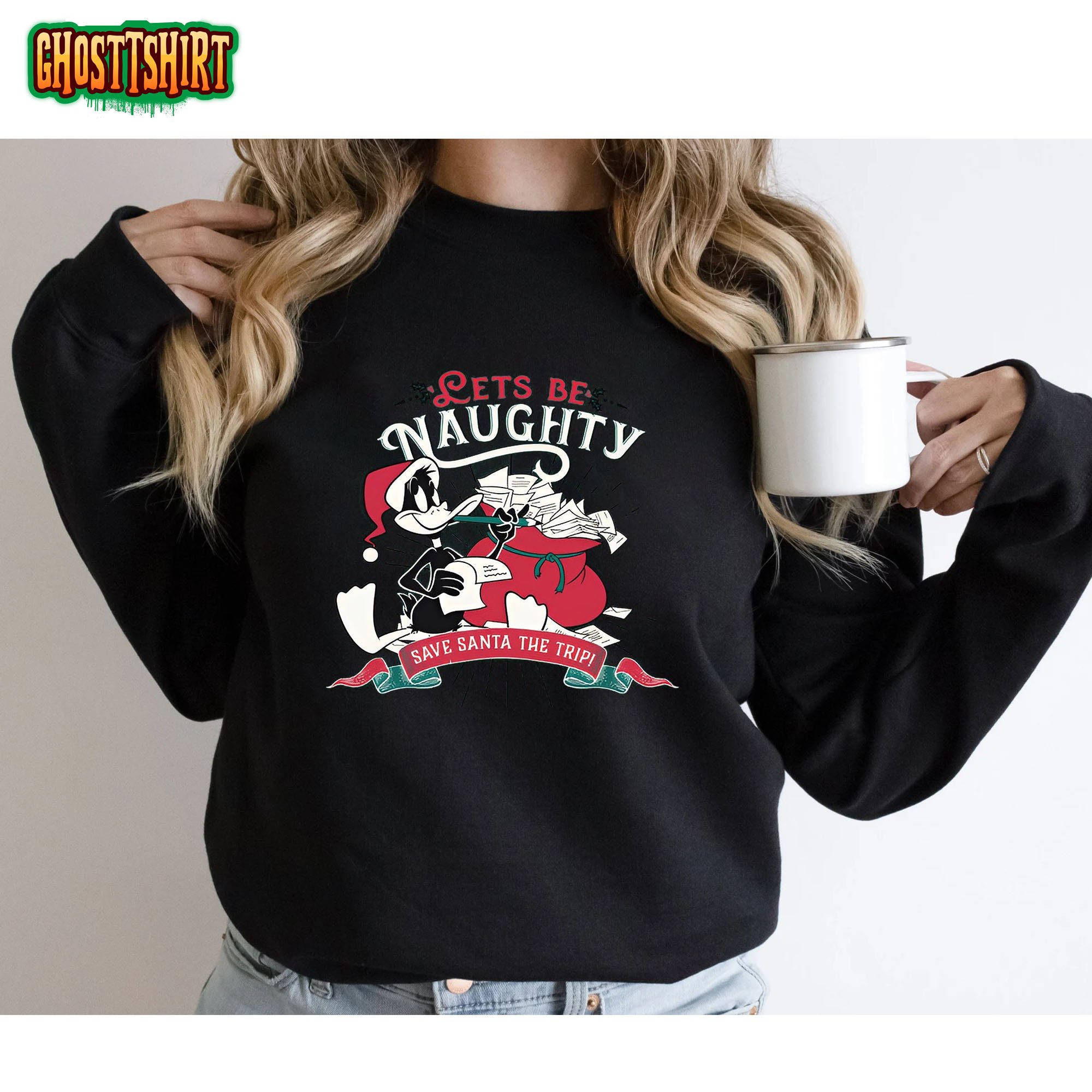 Lets Be Naughty Christmas 2022 Sweatshirt