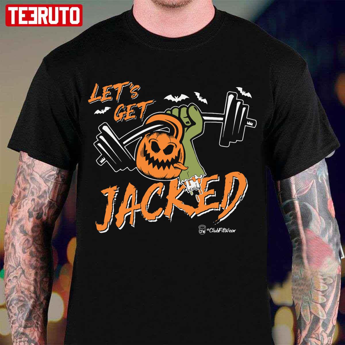 Let’s Get Jacked Pumpkin Halloween Unisex T-Shirt