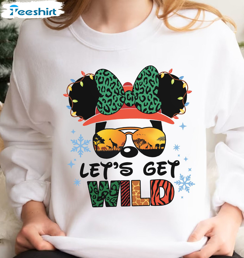 Let’s Get Wild Christmas Shirt, Magic Kingdom Merry Party Shirt Animal