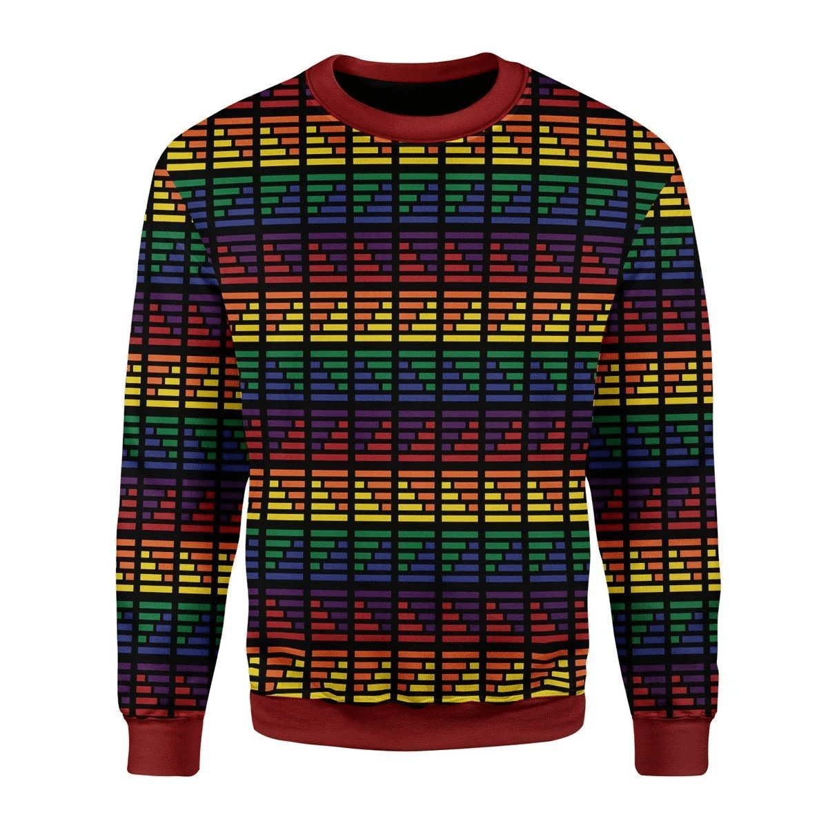 LGBT Flag Ugly Christmas Sweater | For Men & Women | Adult | US3495- Best Christmas Gifts 2023