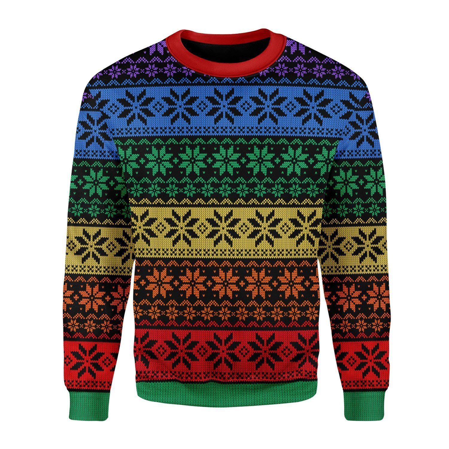 LGBT Ugly Christmas Sweater | For Men & Women | Adult | US3425- Best Christmas Gifts 2023