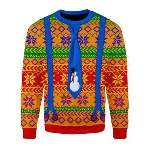 LGBT With Tie And Suspenders Ugly Christmas Sweater | For Men & Women | Adult | US3538- Best Christmas Gifts 2023