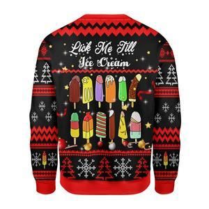 Lick Me Till Ice Cream Ugly Christmas Sweater | For Men & Women | Adult | US3302- Best Christmas Gifts 2023